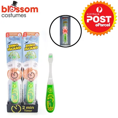 NG182 Flashing Green Dinosaur Light Up Toothbrush Teeth Kids Child Toddler Gift • £6.22