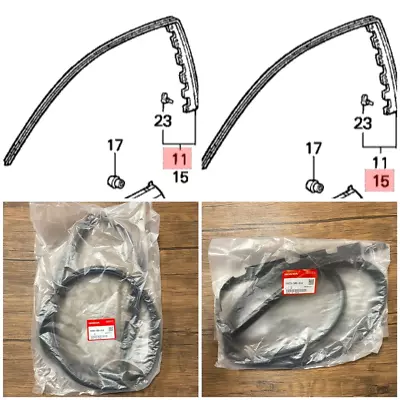 HONDA Genuine OEM CIVIC EG4 EG6 92-95 Front Door Sub Seal RH & LH Set USPS UPS • $75.99