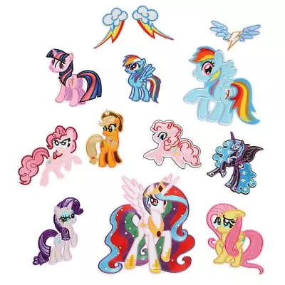 My Little Pony Characters Embroidered Iron On Patch Set Of 13 • $24.99