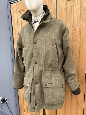 Men's Barbour TWEED Pure Wool Field COUNTRY Jacket Coat HUNTING 38/40' • $233.70