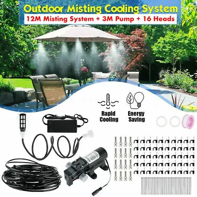 £12.95 • Buy 12V Electric Water Sprayer Pump Portable Misting System Sprinkler Cooling Set UK