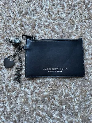 Marc New York Andrew Jacobs Keychain Leather Zip Wallet Coin Card • $19.99