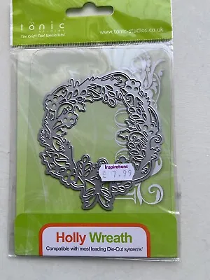 £2.50 • Buy Tonic Studio Rococo Holly Wreath Die