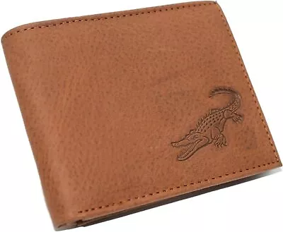 RFID Blocking Alligator Real Leather Men's Bifold Trifold Wallet (Bifold) • $19.99