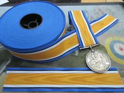 WW1 British War Medal Full Size Medal Ribbon 6  10  OR BY THE METER 1914 - 1918 • £3.99