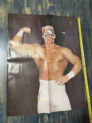 Sting WCW Rare Poster Double Sided Kamala WWF Pro Wrestling Illustrated AEW! 👊 • $45.99