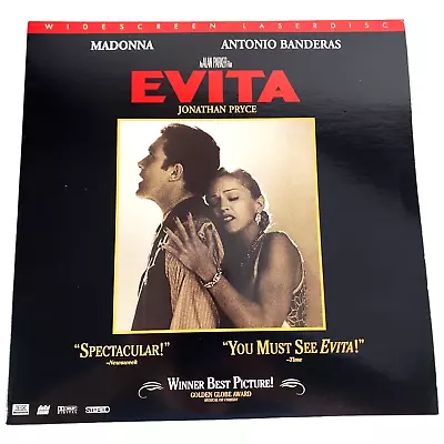 Evita Laserdisc Widescreen 2 Disc LD Madonna Antonio Banderas Movie Musical Film • $7.70