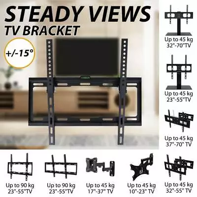 $68.10 • Buy VidaXL Tilt Wall Mounted TV Bracket LCD LED PLASMA Stand Fit For Samsung Sony LG