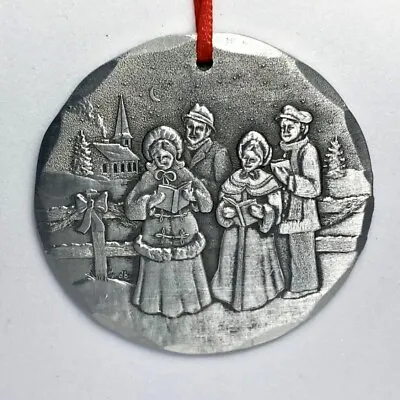 WENDELL AUGUST FORGE Vintage 90s 1999 Aluminum Christmas Ornament (Carolers) • $14.99