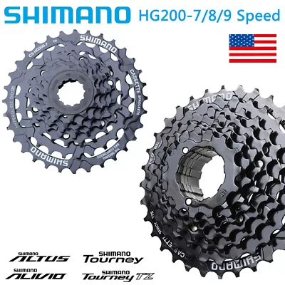 Shimano CS-HG200 7/8/9 Speed Cassette Altus MTB Bike 11-32T Sprocket Cassette • $16.95