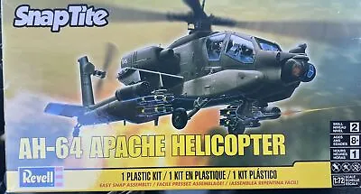 2015 Revell 85-1183 AH-64 Apache Helicopter SnapTite 1/72 NEW OPEN BOX • $12