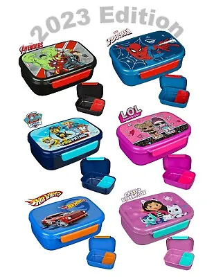 £12.49 • Buy Latest 2023 Scooli BrandedDesign School Kids Character Lunch Box - 2 Compartment