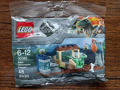 LEGO Jurassic World Baby Velociraptor Playpen (30382) Polybag BRAND NEW SEALED • $9.50