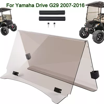 For 2007-2016 Yamaha Drive G29 Tinted Front Windshield Folding Golf Cart Part • $72.99