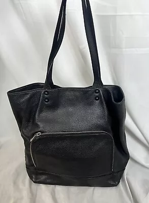 Milly Tote Purse Black Pebbled Leather Medium Size Bag • $25