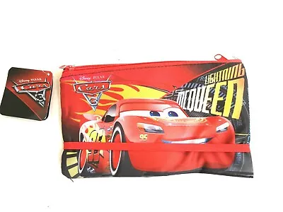 Disney Pixar Cars Lightning McQueen Panoramic Pencil Case 3 In1 • $8.97