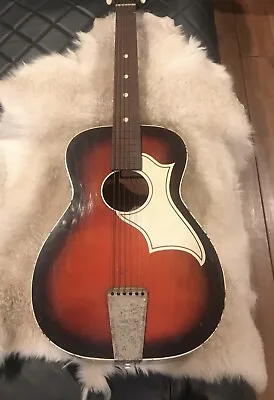 $225 • Buy Silvertone Vintage 1960's Acoustic Guitar Model 319.60209 3/4 Reverb Super Nice