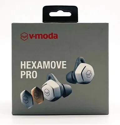 V-MODA Hexamove Pro Wireless Bluetooth Earbuds W/ Qualcomm AptX - White • $53.37