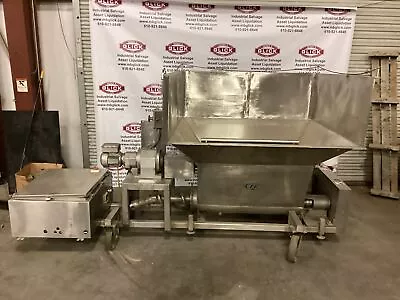 CFE Stainless Steel Bulk Bag Dump / Mixing Hopper W/ Screw Auger Feeder Conveyor • $9000