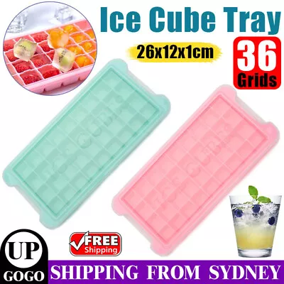 36 Grids Silicone Ice Cube Tray With Lid Mold Maker Tool Square Mould Container • $5.25