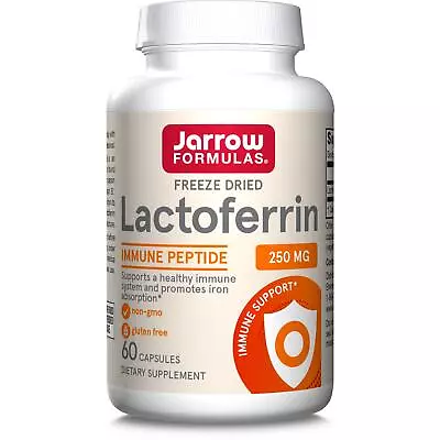 Jarrow Formulas Lactoferrin 250mg 60 Capsules Immune System & Iron Absorption • £48.70