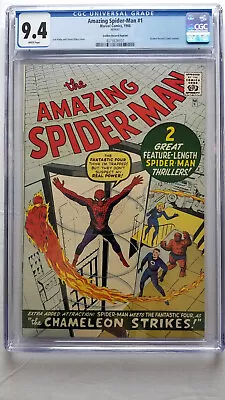 Amazing Spider-Man #1 CGC 9.4 NM     WHITE Pages    Golden Record Reprint • $2300