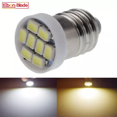 Warm/White E10 1447 1206 8SMD MES Miniature Edison Screw Indicator Bulb DC 12V • £3.49