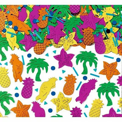 Pineapple Parrot Palm Tree Hawaiian Birthday Party Table Confetti Sprinkle Decor • £1.58