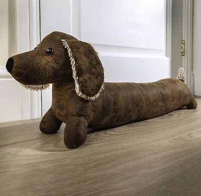 Dachshund Weighted Draught Excluder Cushion 70cm Dog Design Breeze Draft Guard • £34.95