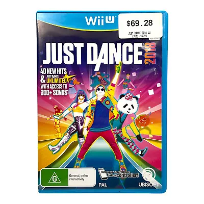 Just Dance 2018 *Complete* Nintendo Wii U PAL • $19.90