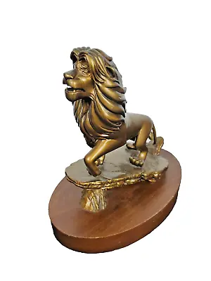 Disney Parks The Lion King Simba Bronze Figurine Statue 20 Year Cast Member Rare • $592