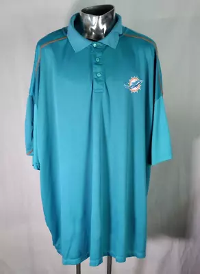 NFL Miami Dolphins Polo Shirt 6XL Team Apparel TX3 Cool • $28