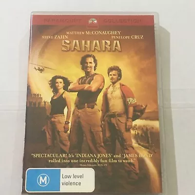 Sahara (DVD 2005) Region 4 Action Adventure Matthew MCCONAUGHEY Penelope CRUZ • $5.50