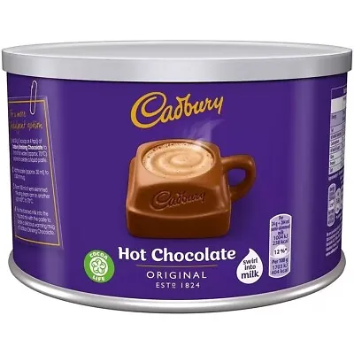 Cadbury Hot Drinking Chocolate 1Kg Tub 55 Servings Per Tub Add Water Or Milk • £9.49