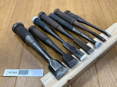 £122.80 • Buy Japanese Vintage Chisel Tataki Nomi Japan Signed Old 30.24.19.17.15.6.5mm KF945