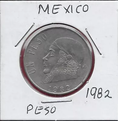 Mexico 1 Peso 1982 Jose Maria Teclo Morelos Y Pavon Facing Leftvalue With Portr • $3