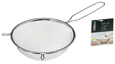 Chef Aid 14cm Stainless Steel Mesh Strainer Kitchen Sieve Icing Sugar Dusting  • £5.95