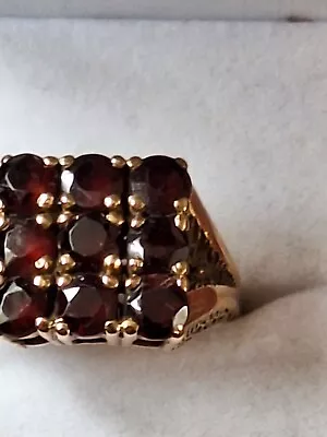 Vintage Garnet Ring 9ct • $285.97
