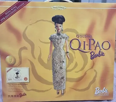 1998 Limites Edition Golden QI-PAO Barbie #6636  Collectable  • $192.63