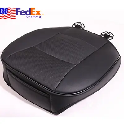 $23.24 • Buy PU Leather Car Seat Cover Protector Black Front Chair Cushion Universal US Stock