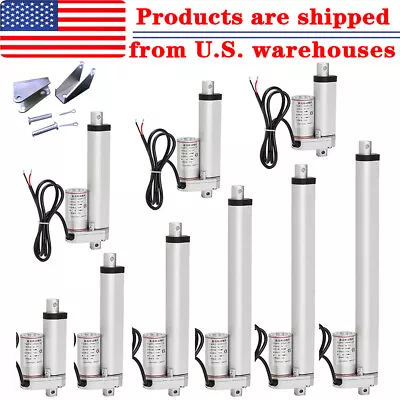 12V Linear Actuator 1500N Lift Electric Motor W/ Bracket For Medical Auto Car IG • $44.99
