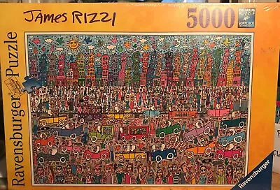 2011 FACTORY SEALED James Rizzi Ravensburger 5000 Piece Fine Art Jigsaw Puzzle • $199