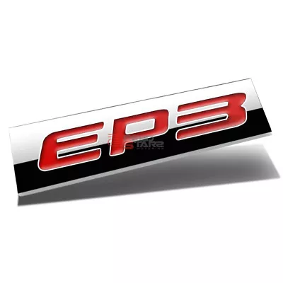 3d Polished Red Lettering Ep3 Metal Emblem Decal Logo Trim Badge 3m Adhesive • $6.88