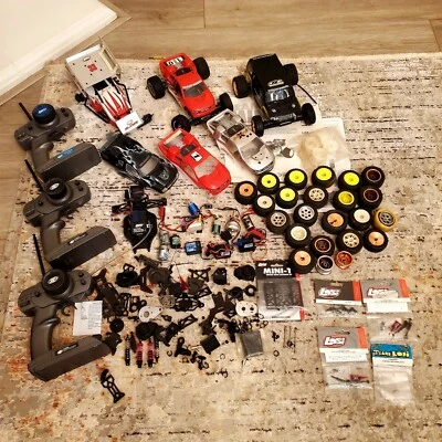 $449.99 • Buy Team Losi Mini T 1.0 Vintage Lot Cars Parts Rare Slider Oval Electronics Sprint