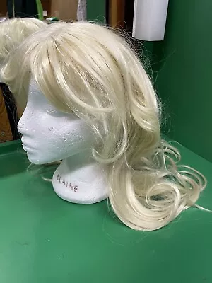 Long Blonde Wig Wavy Platinum Fun Cosplay Drag • £9.99