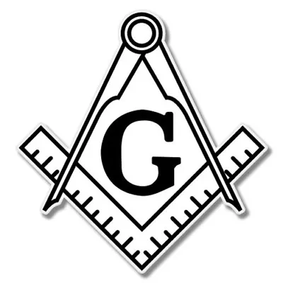 Masonic Freemason Compass Car Laptop Phone Vinyl Sticker  - SELECT SIZE • $3.89