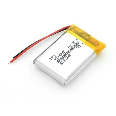 £6.99 • Buy 3.7V 800mAh LiPo 1S Polymer Rechargeable Battery: GPS Camera Speaker - 802535 UK