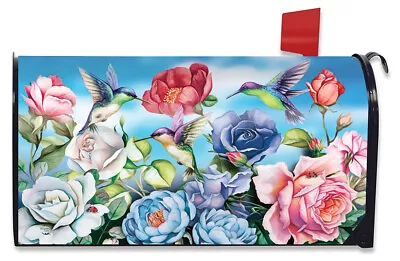 Hummingbird And Roses Spring Magnetic Mailbox Cover Standard Briarwood Lane • $17.97