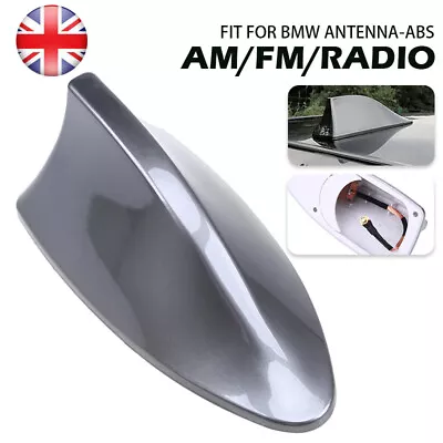 £7.29 • Buy Grey Car Auto Shark Fin Black Roof Antenna Aerial FM/AM Radio Signal Universal