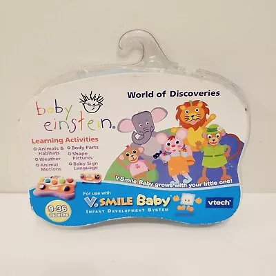 $5.99 • Buy New Baby Einstein V. Smile Baby Vtech Smartridge World Of Discoveries